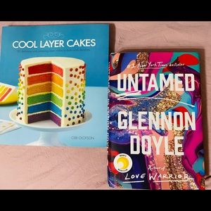 Untamed by Glennon Doyle and Cake Cook Book